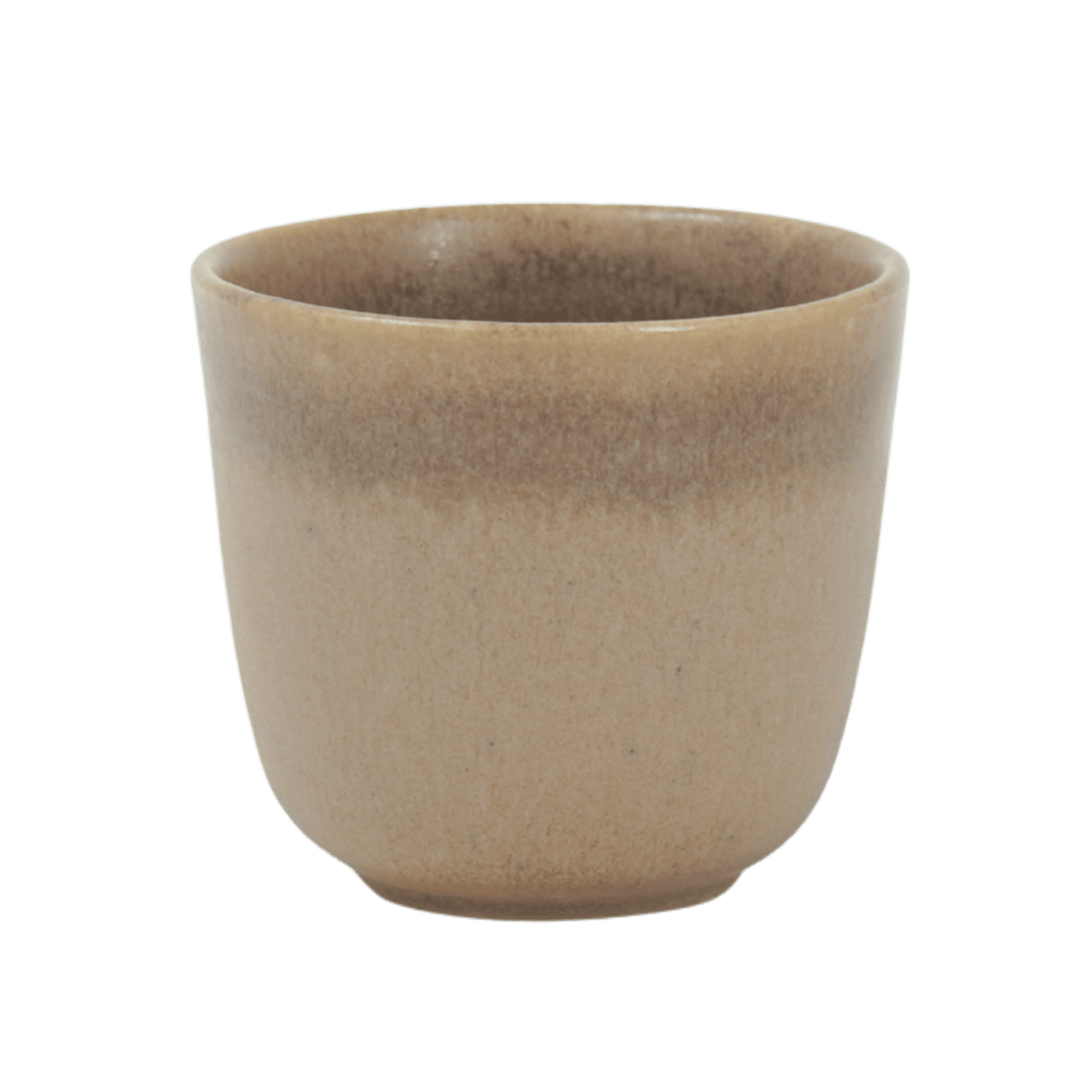 Mindre kopp i keramik - perfekt för en mindre kopp kaffe eller espresso. Diffus färgskiftning med färg Mocca - Paradisverkstaden Öland